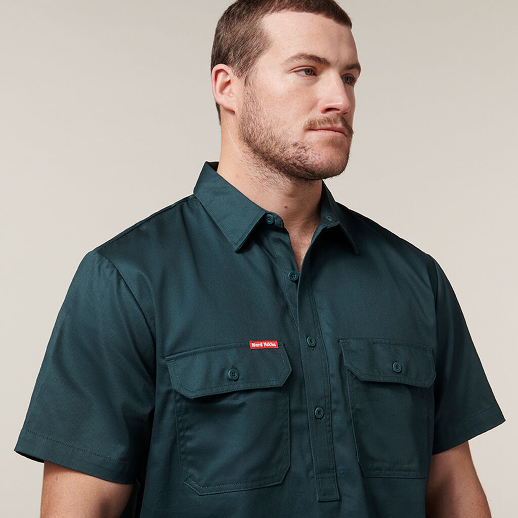 Short Sleeve Closed Front Shirt image number null