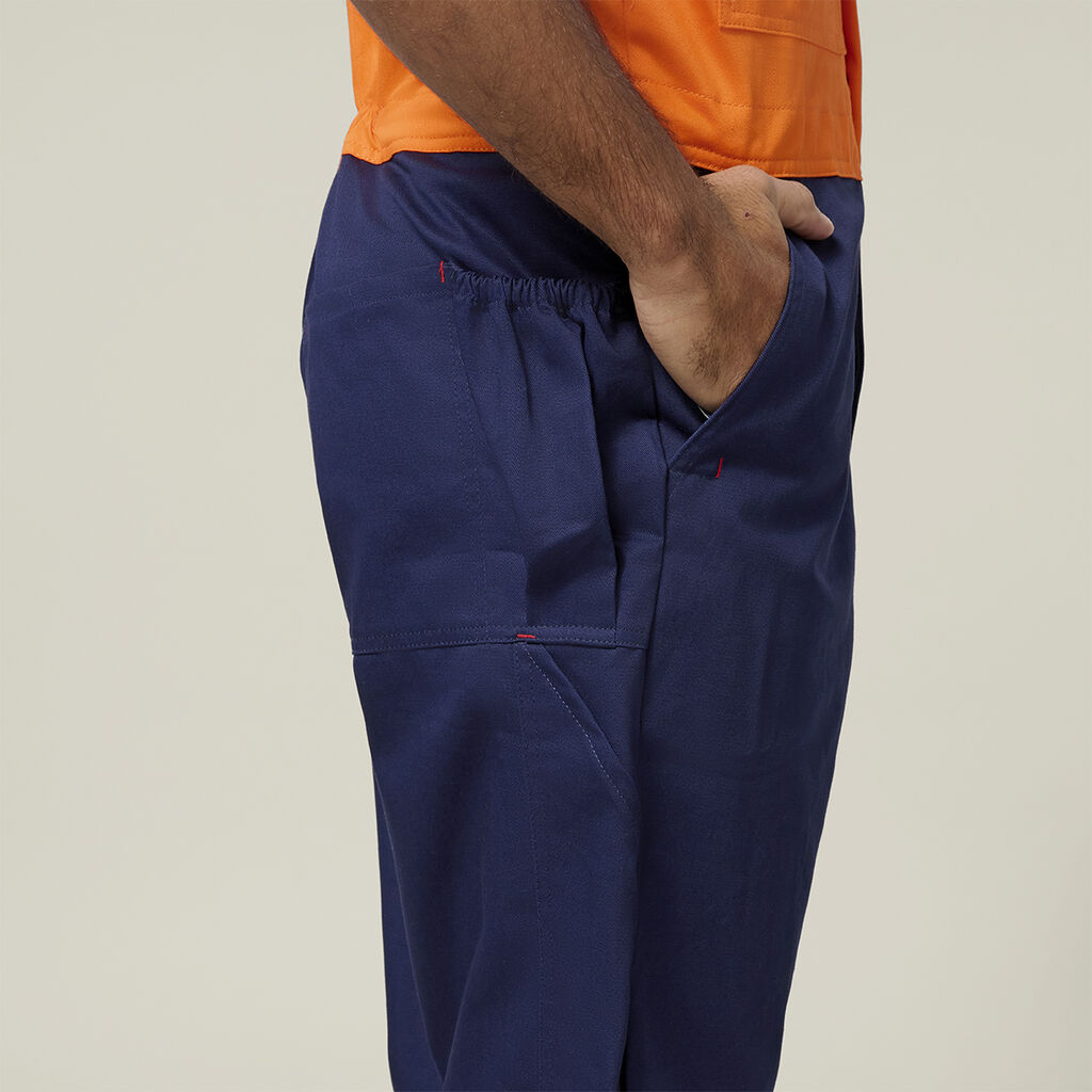 Foundations Hi-Visibility Two Tone Cotton Drill Action Back Overall