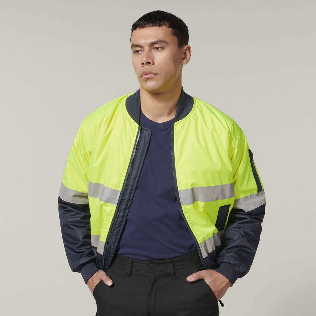 Core Hi-Vis 2 Tone Taped Waterproof Bomber Jacket
