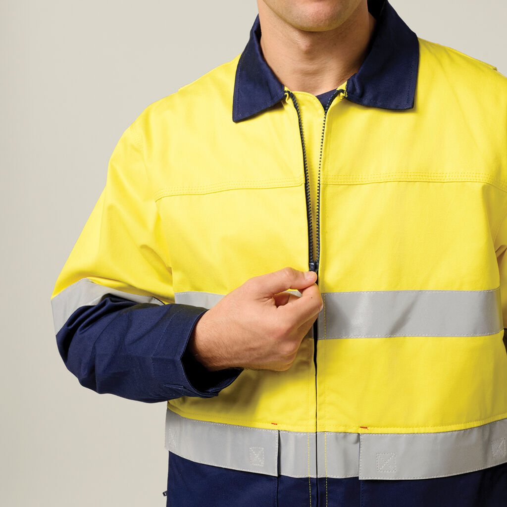 Core Hi-Vis 2 Tone Cotton Drill Taped Jacket