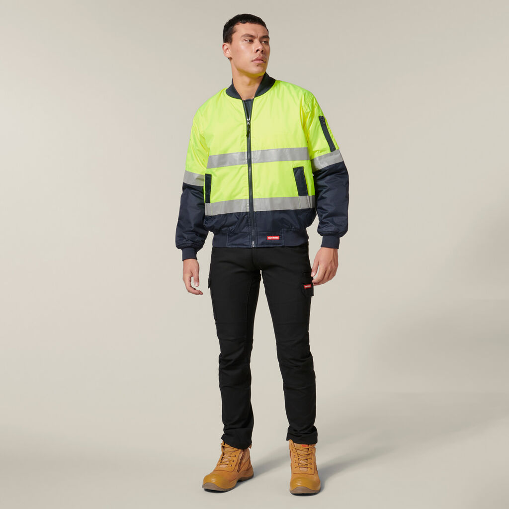 Core Hi-Vis 2 Tone Taped Waterproof Bomber Jacket