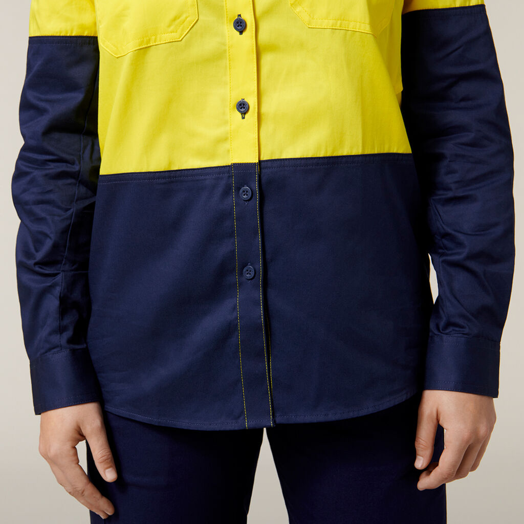 Women's Core 2 Tone Hi-Vis Vented Long Sleeve Shirt
