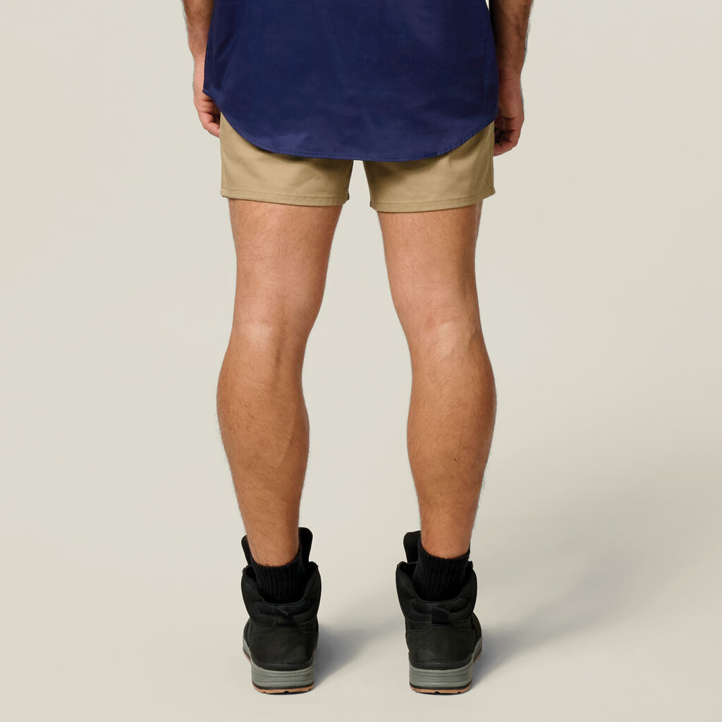 Relaxed Fit Cotton Drill Short With Belt Loops