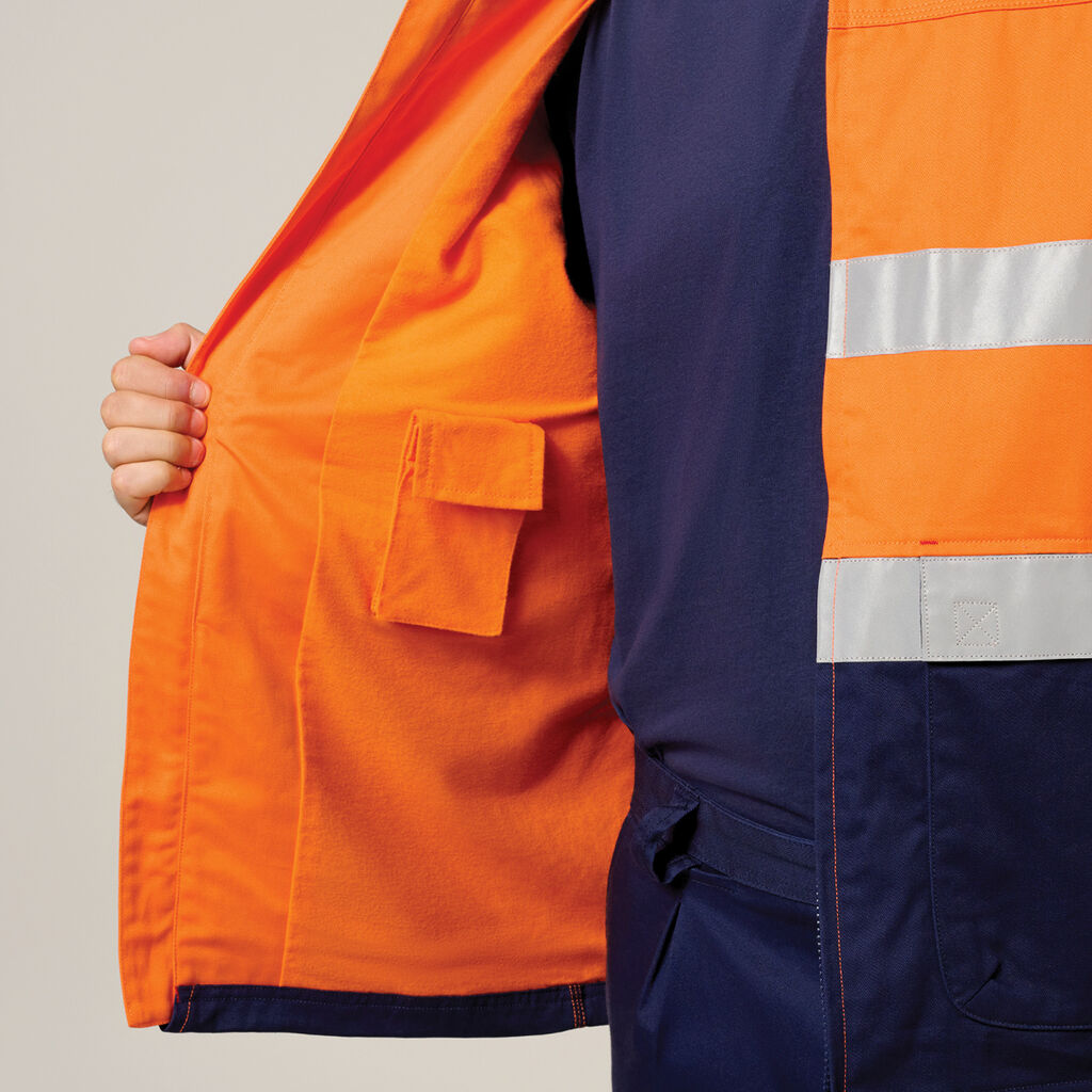 Core Hi-Vis 2 Tone Cotton Drill Taped Jacket