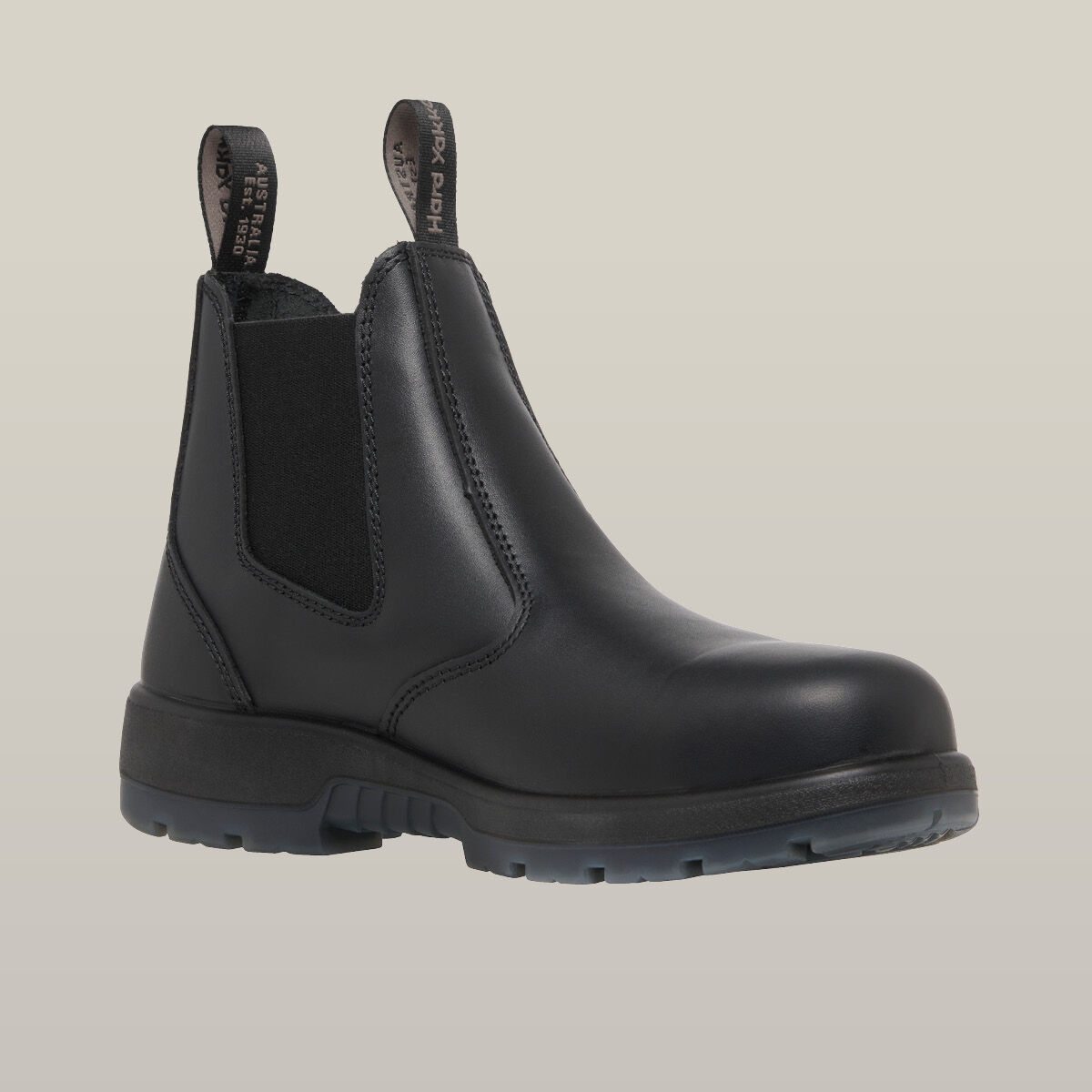 Outback Pull On Steel Toe PR Safety Boot Black