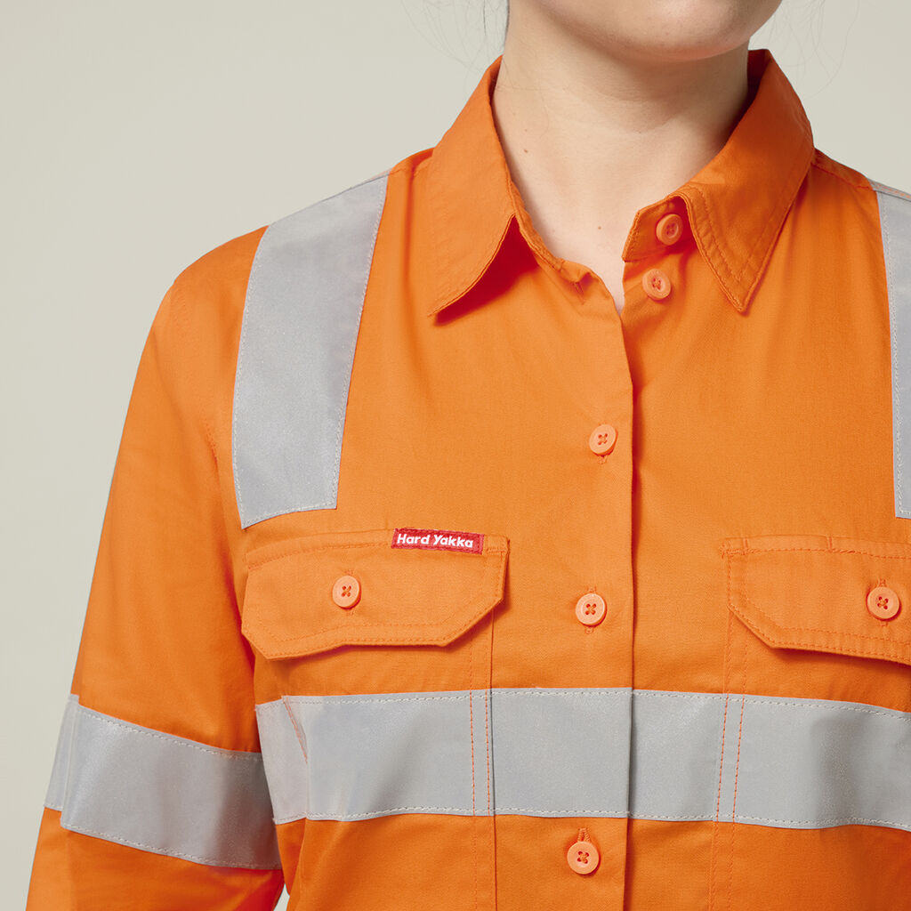 Women's Core Biomotion Hi-vis Taped Long Sleeve Cross Back