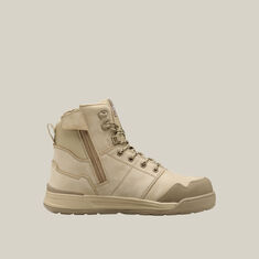 Evolution Lace Up & Side Zip 6" Steel Toe Safety Boot - Sand