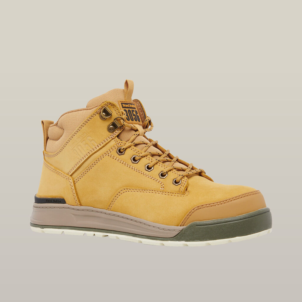 3056 Lace Zip Safety Boot - Wheat