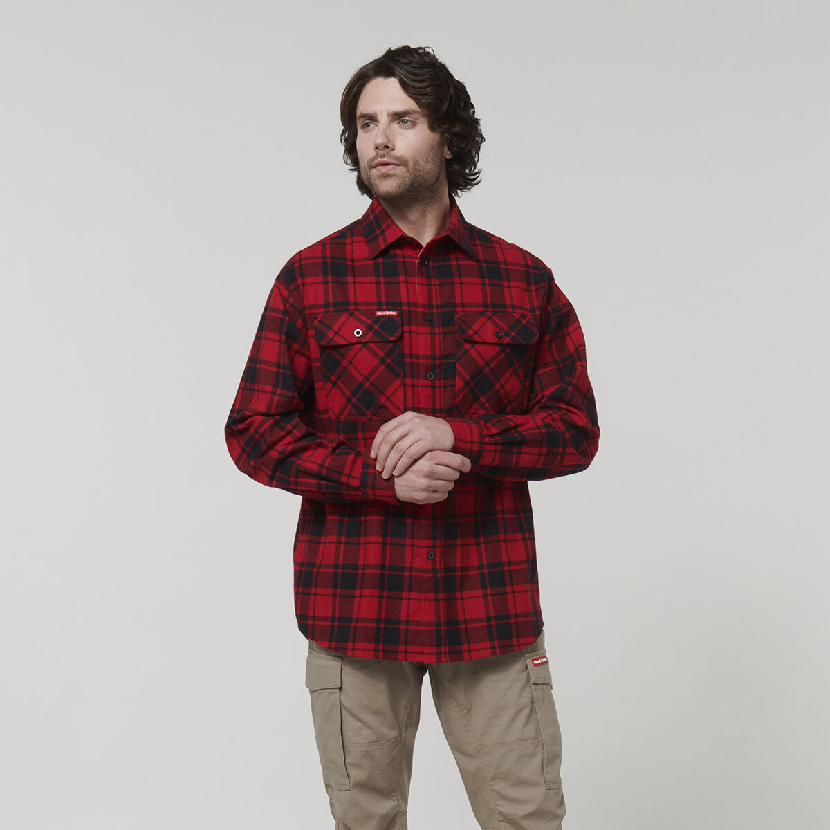 Long Sleeve Check Flannel | Hard Yakka Australia