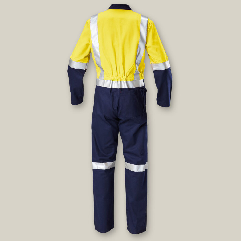 Hi-Vis 2Tone Taped Cotton Drill Coverall