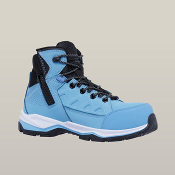 Women's Atomic Lightweight Lace Up Safety Boot - Blue