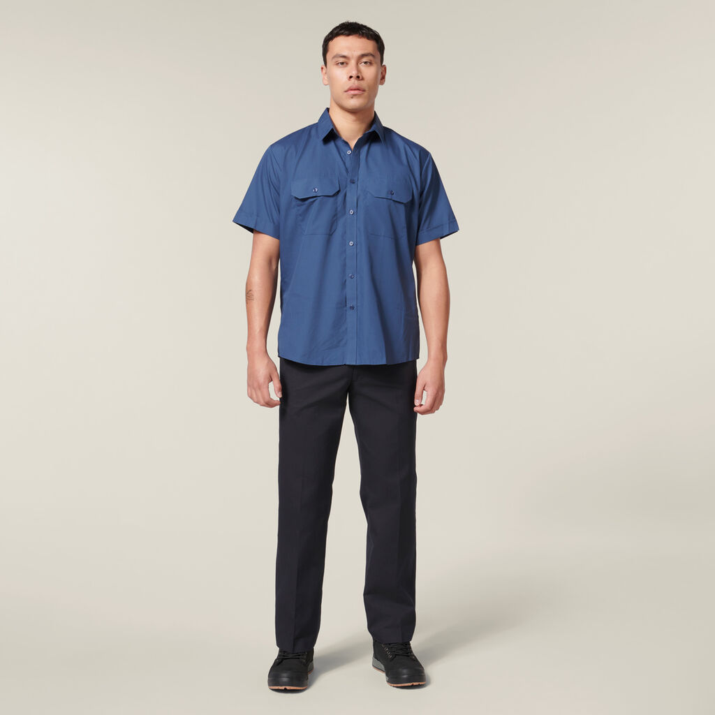 Permanent Press Plain Front Pant