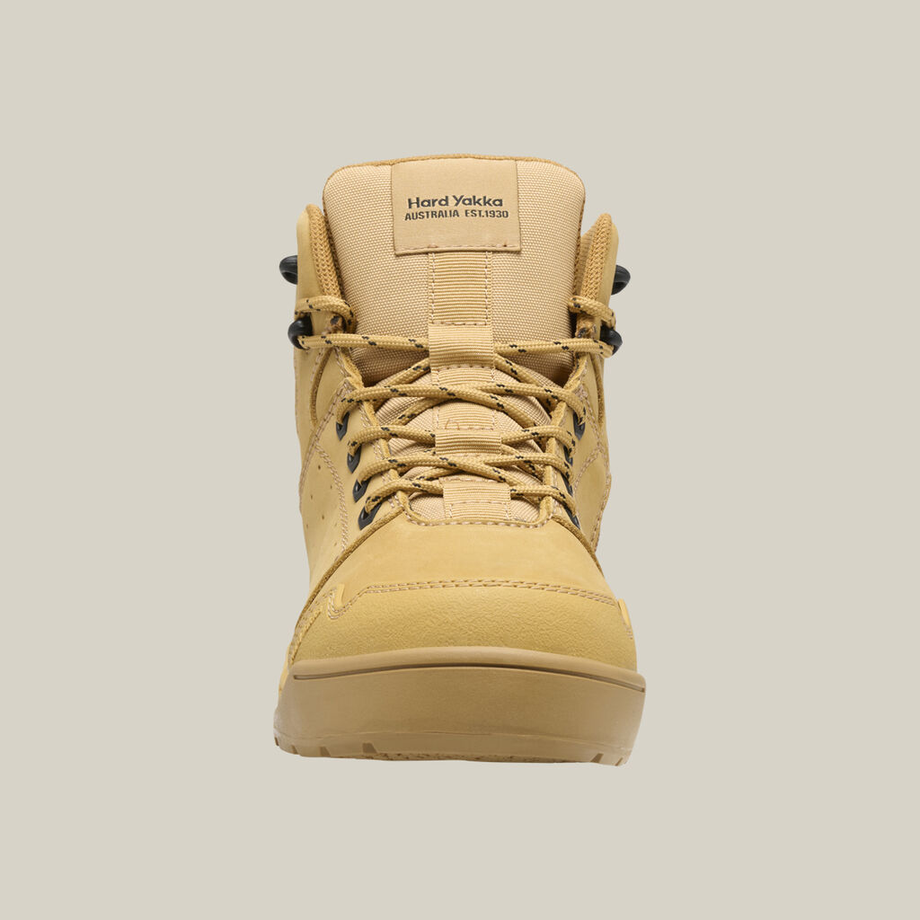 Women's Evolution Lace Up & Side Zip 5" Steel Toe Safety Boot - Wheat