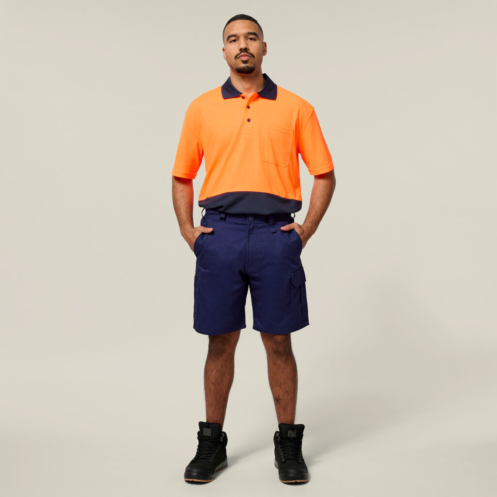 Core Relaxed Fit Cotton Cargo Drill Short