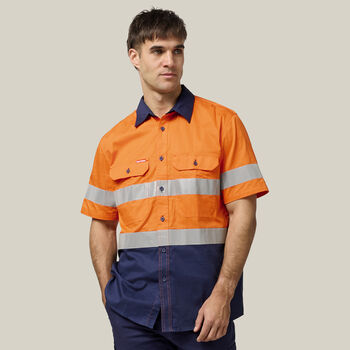 Core Hi-Vis 2 Tone Taped Vented Short Sleeve Shirt