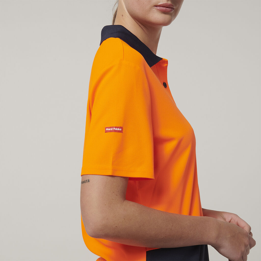 Womens  Short Sleeve Hi Vis Polo 