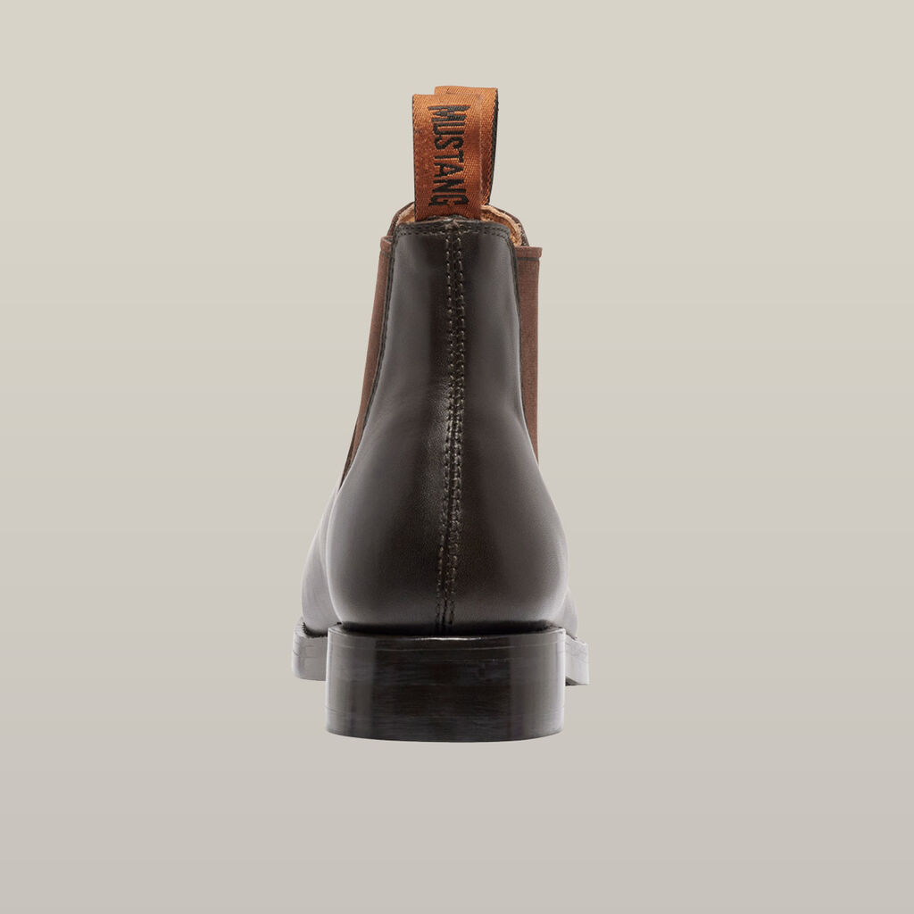 Mustang Signature Pull-up Leather Boot - Brown