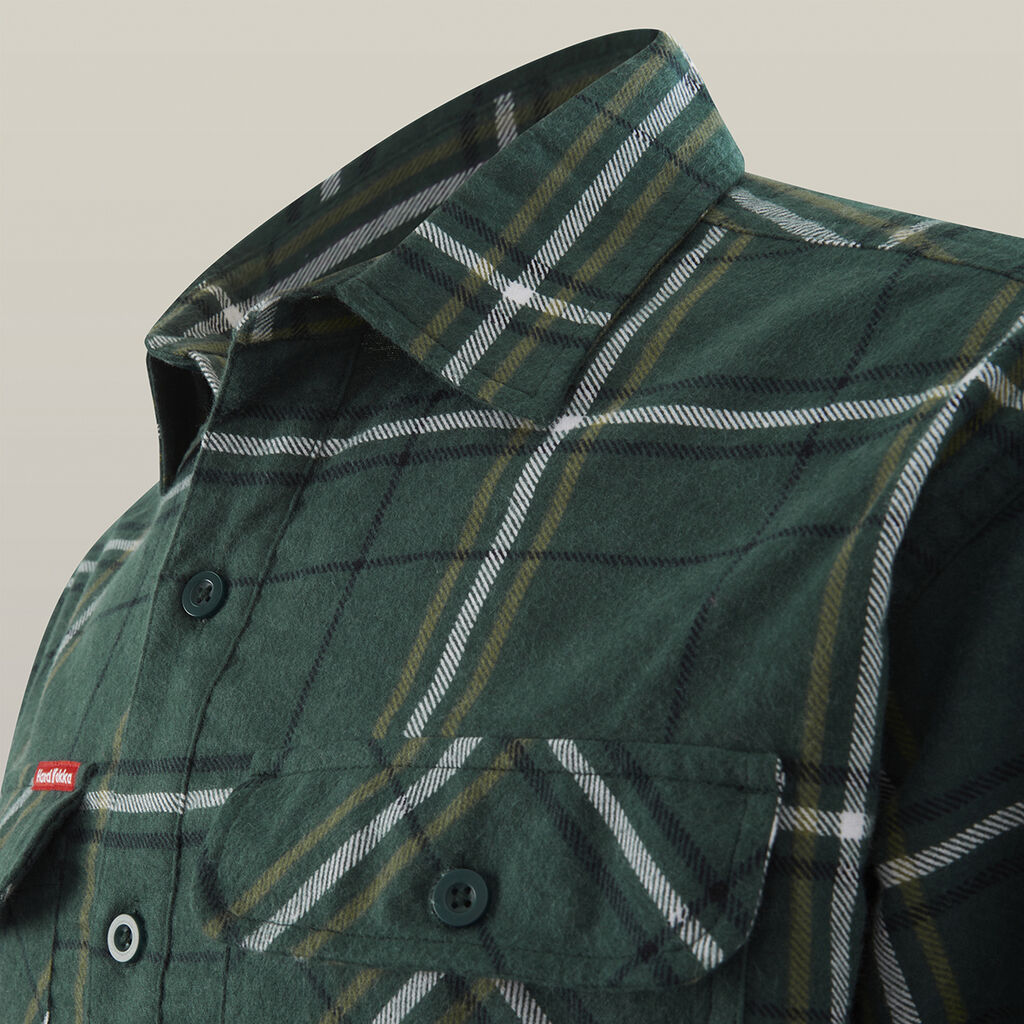 Core Long Sleeve Closed Front Check Flannel Shirt