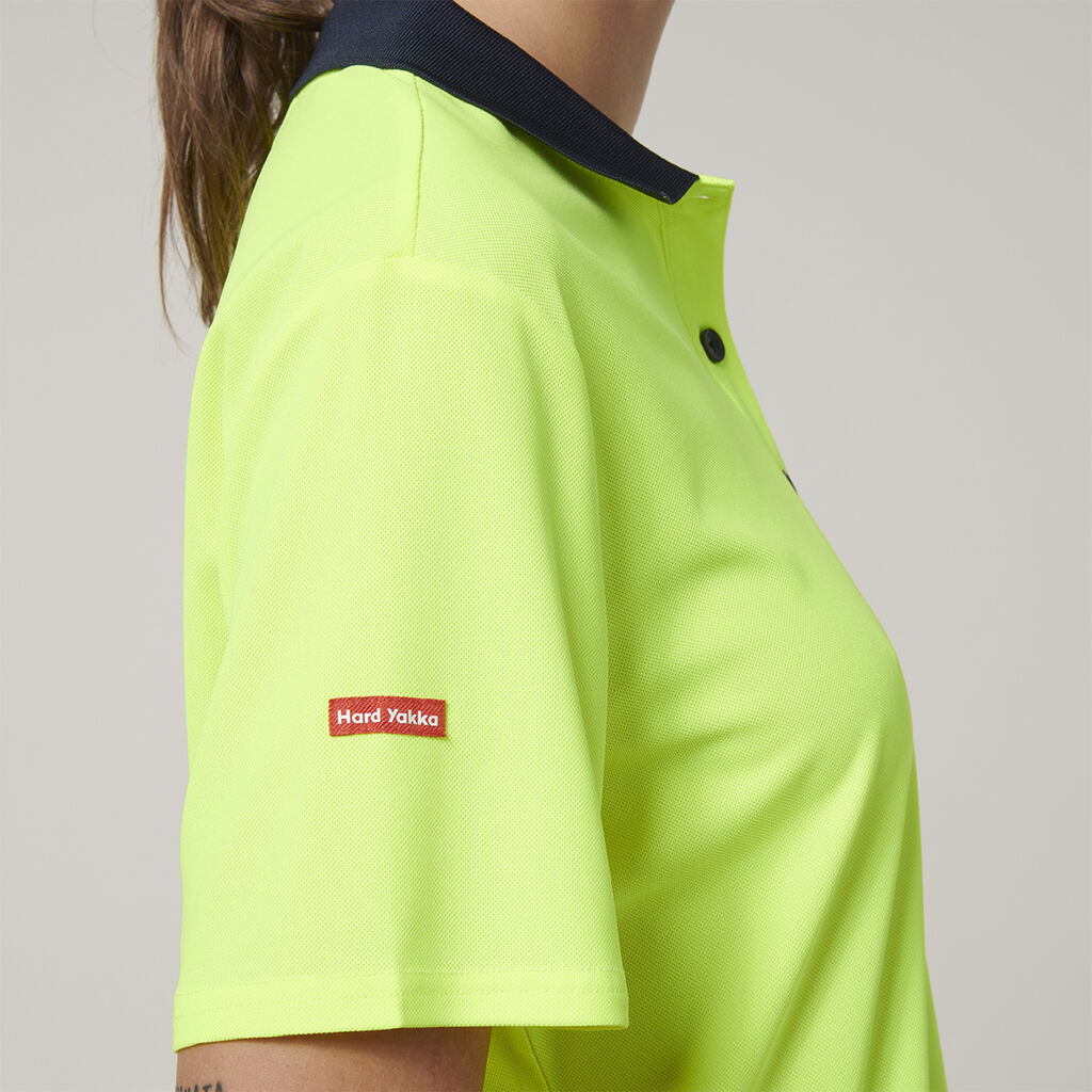 Womens  Short Sleeve Hi Vis Polo 