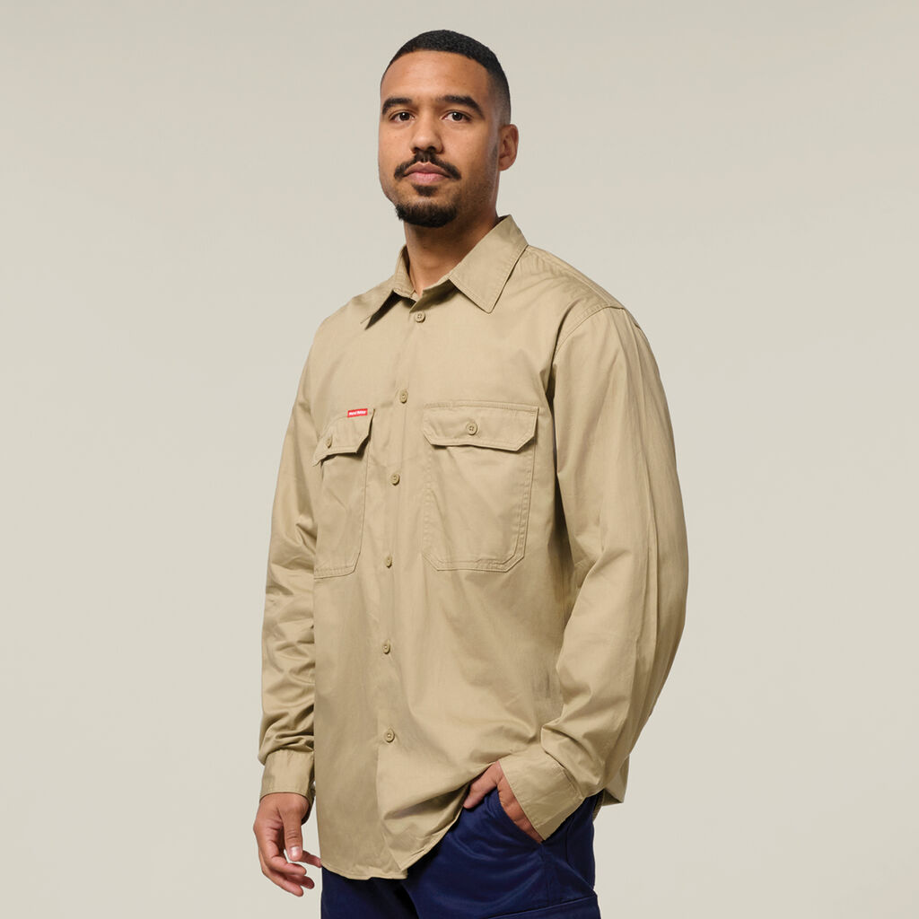 Core Long Sleeve Lightweight Vented Cotton Shirt