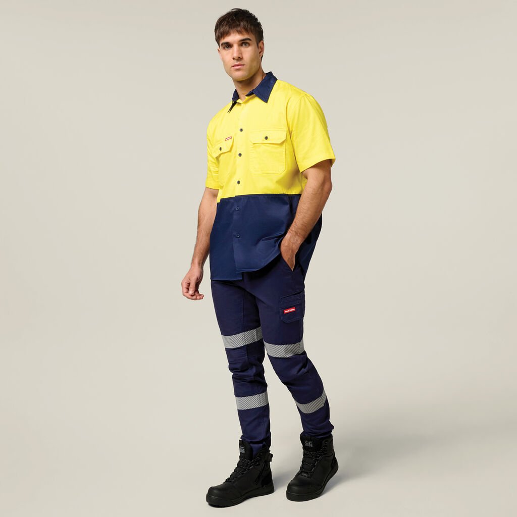 Core Hi-Vis Light Weight Vented Short Sleeve Cotton Shirt