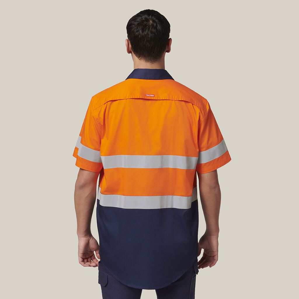 Short Sleeve Hi Vis 2 Tone Taped Vented Shirt