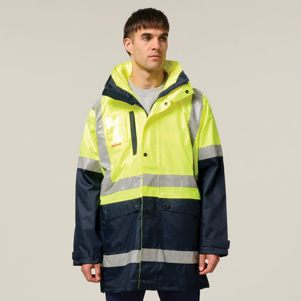 Hi-Vis 4-In-1 Taped Wet Weather Jacket