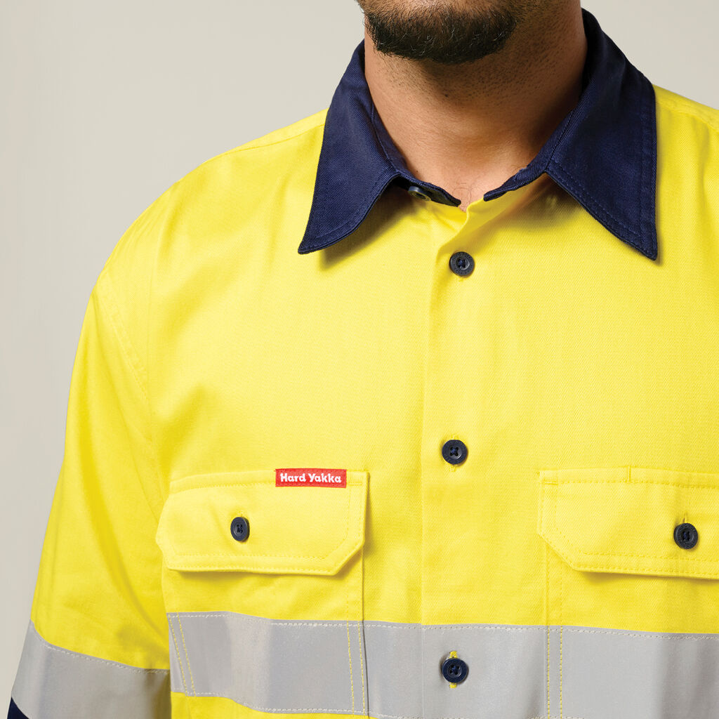 Core Hi-Vis 2 Tone Taped Cotton Drill Shirt