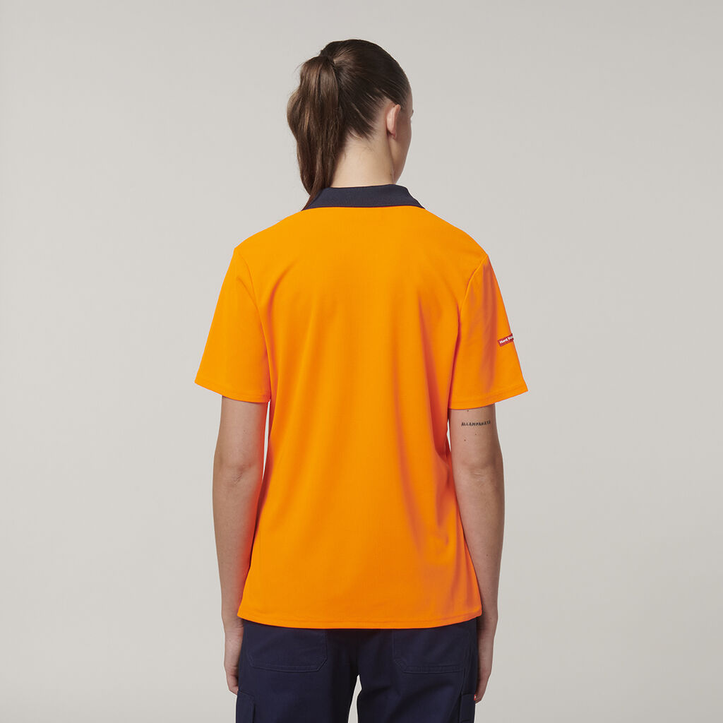 Womens  Short Sleeve Hi Vis Polo 