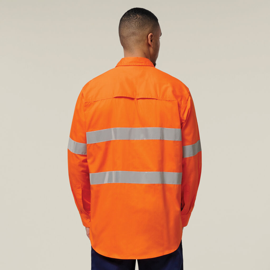 Core Hi-Vis Taped Vented Cotton Twill Shirt