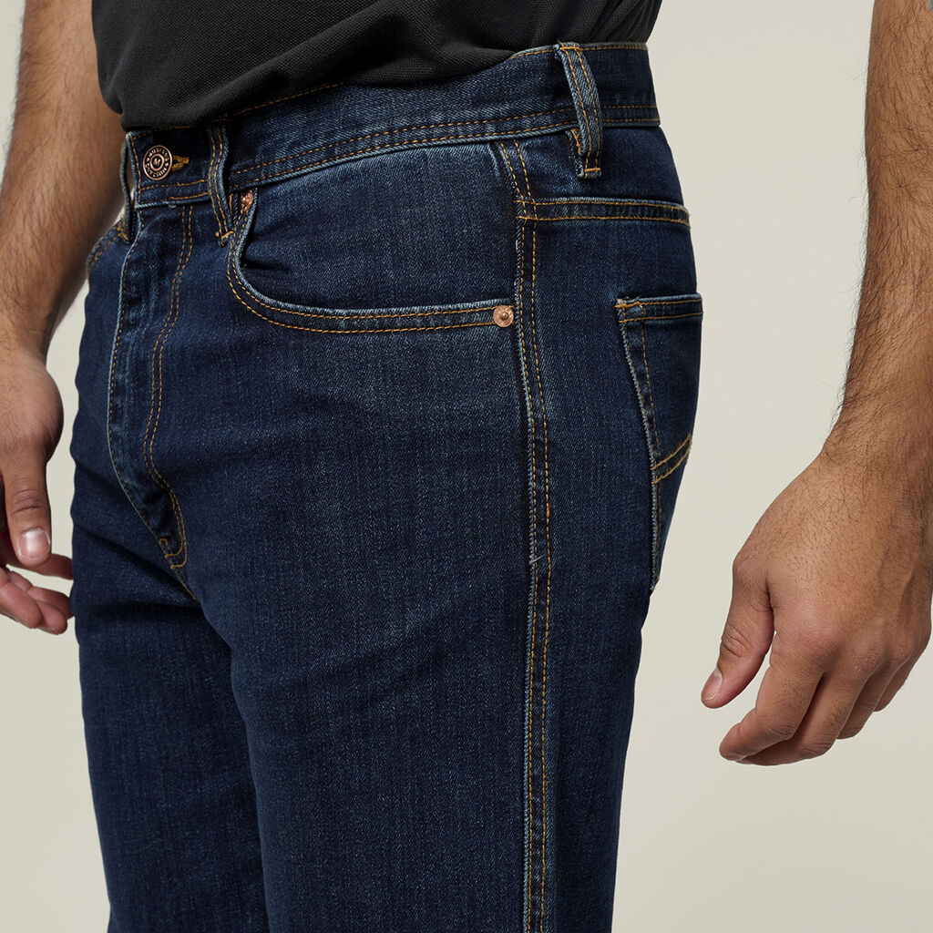 Mustang Regular Fit Stretch Work Jean - Indigo