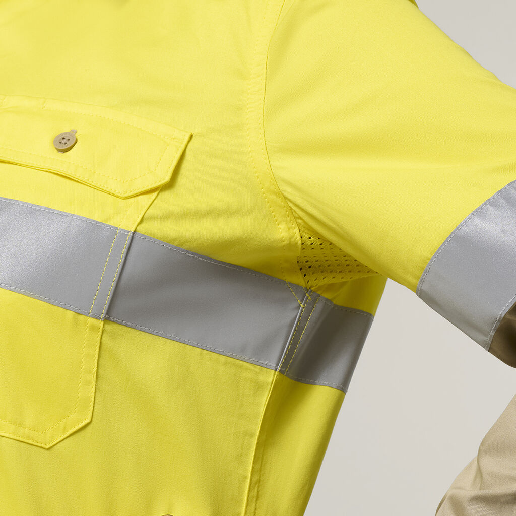 Women's Hi-Vis Lightweight 2 Tone Taped Long Sleeve Shirt