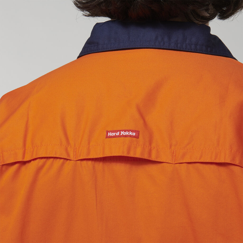 Core Hi-Vis Long Sleeve 2 Tone Taped Vented Cotton Shirt
