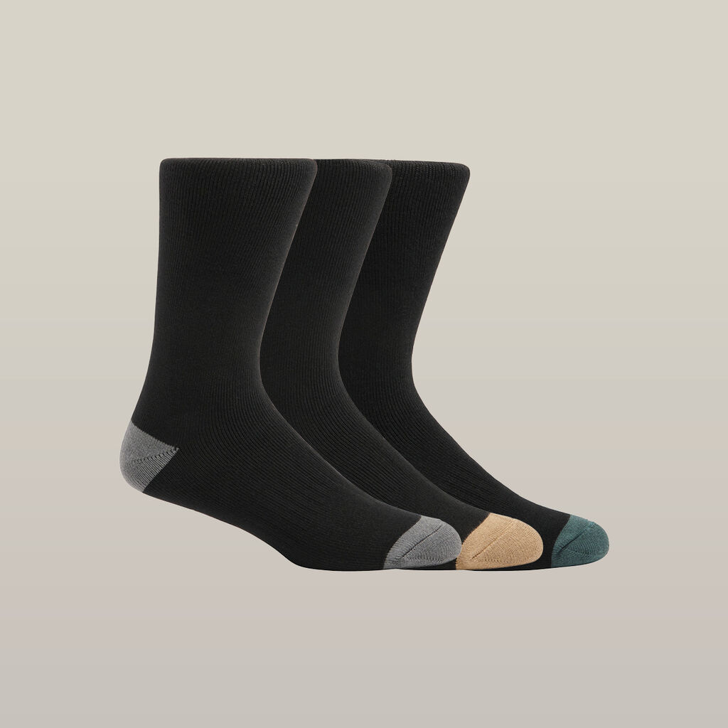 Core Bamboo Rich Padded Crew Sock - 3 Pack