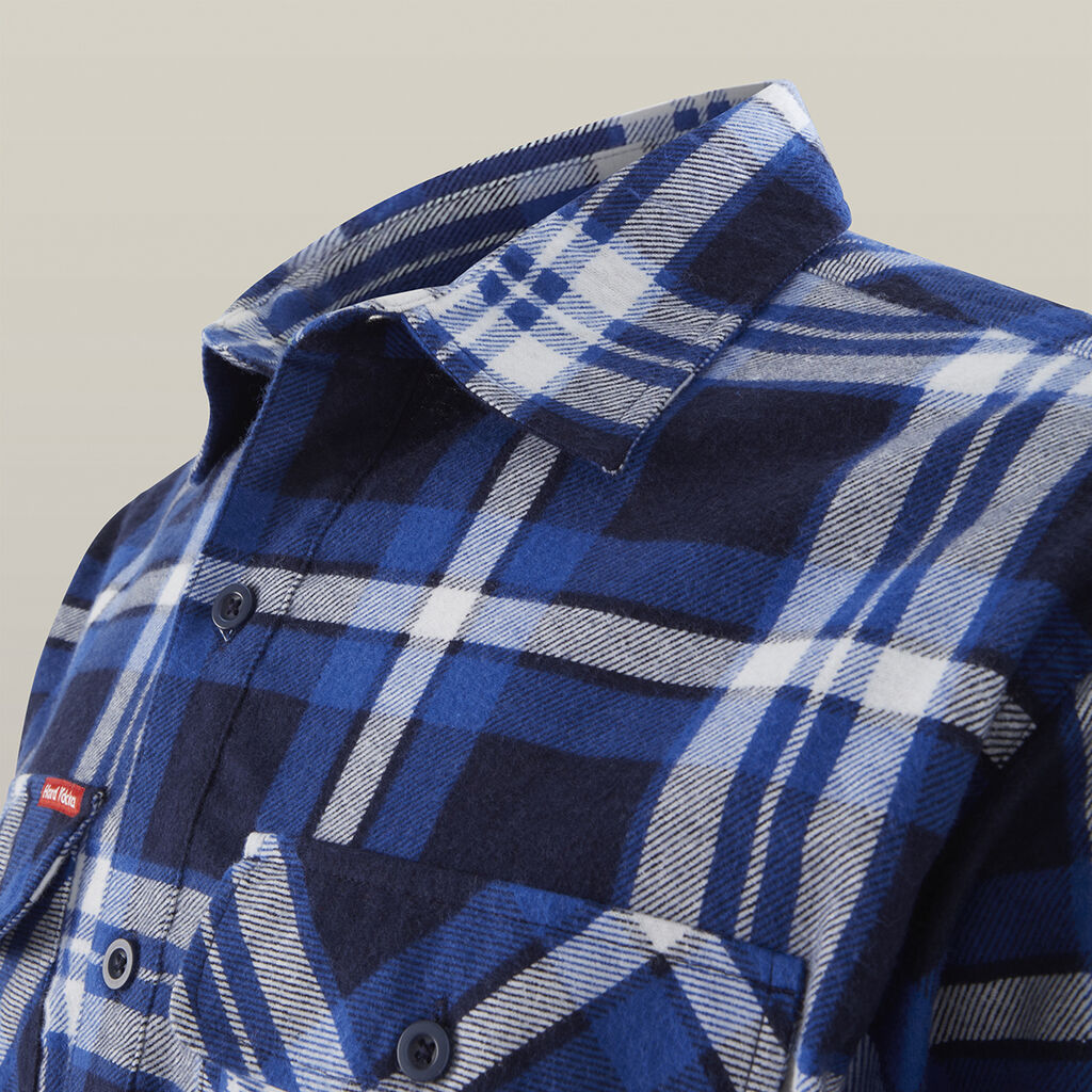Core Long Sleeve Closed Front Check Flannel Shirt