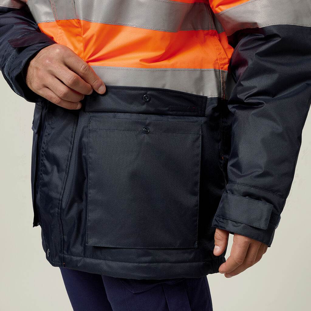 Core Hi-Vis 2 Tone Taped Quilted Waterproof Jacket