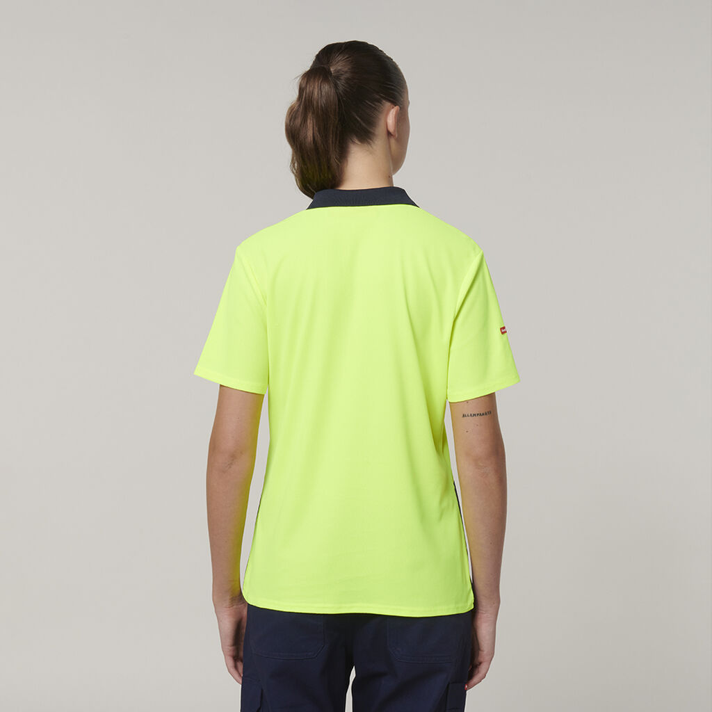Womens  Short Sleeve Hi Vis Polo 