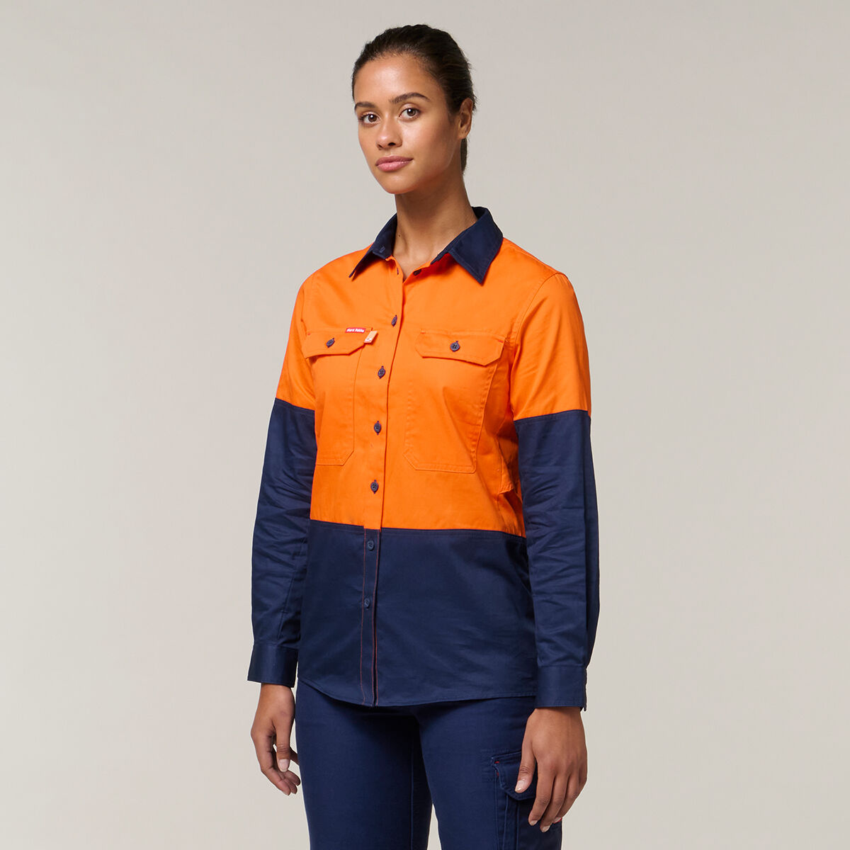Women's Core 2 Tone Hi-Vis Vented Long Sleeve Shirt