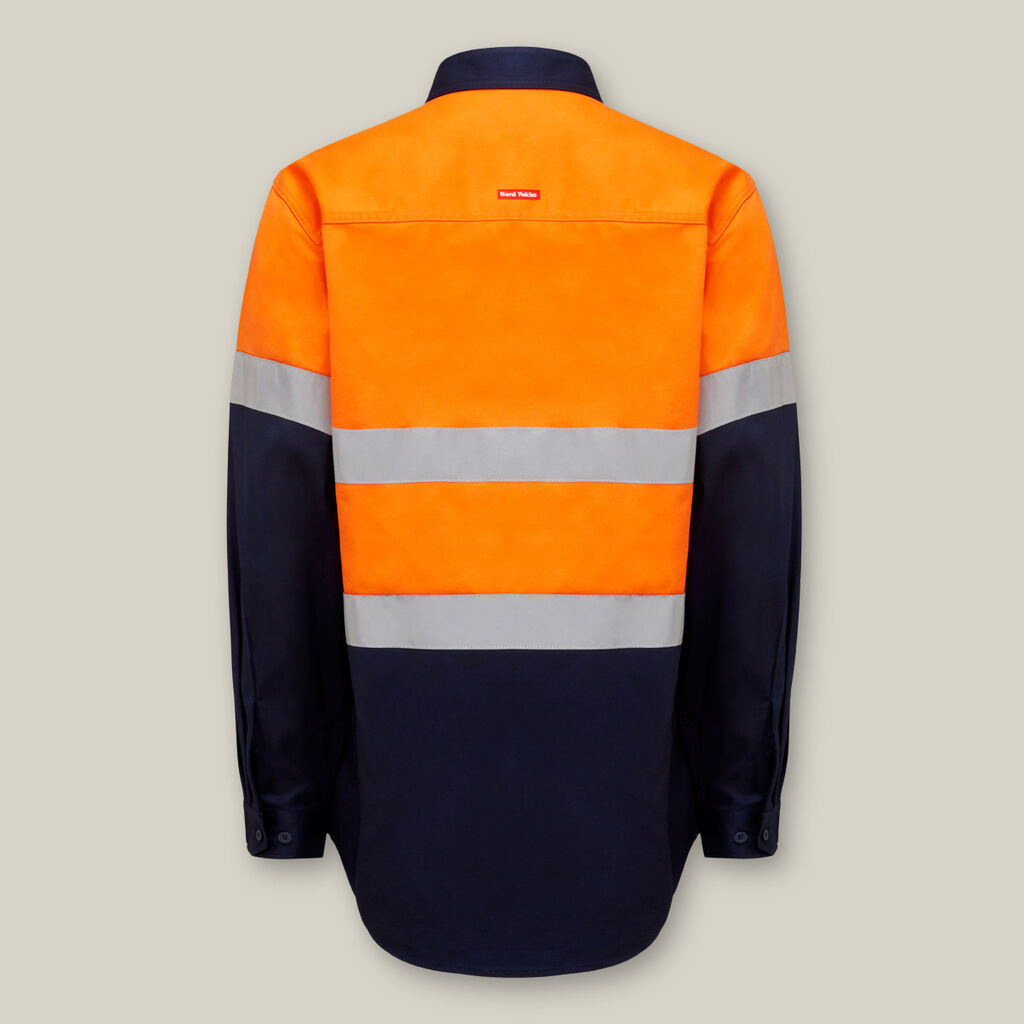 Core Hi Vis 2 Tone Taped Drill Shirt image number null
