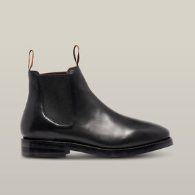 Mustang Signature Pull-up Leather Boot - Black