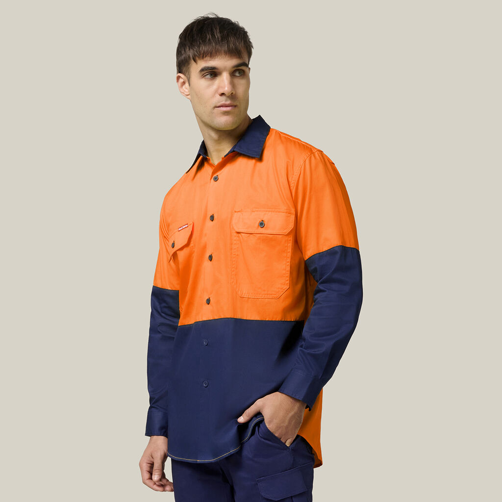 Core Hi-Vis 2 Tone Vented Long Sleeve Shirt