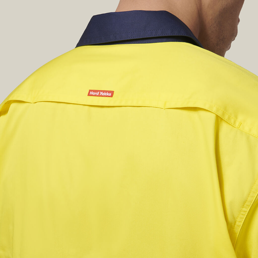 Short Sleeve Hi Vis 2 Tone Taped Vented Shirt