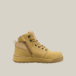 Evolution Lace Up & Side Zip 5" Steel Toe Safety Boot - Wheat