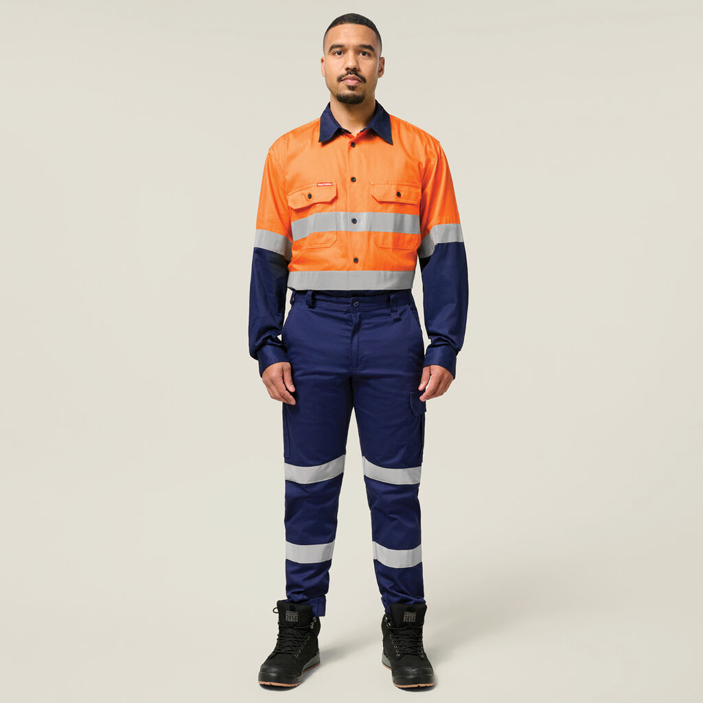 Core Hi-Vis 2 Tone Taped Cotton Drill Shirt