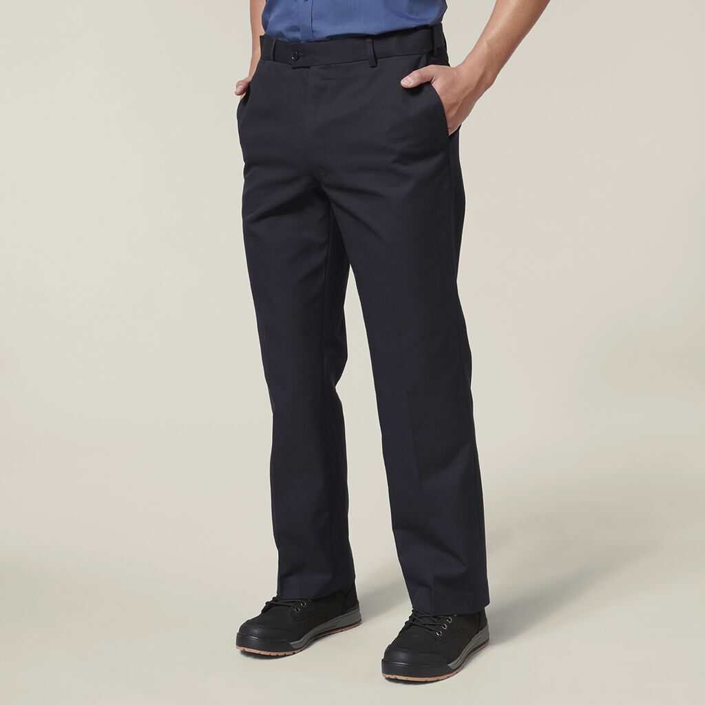Permanent Press Plain Front Pant