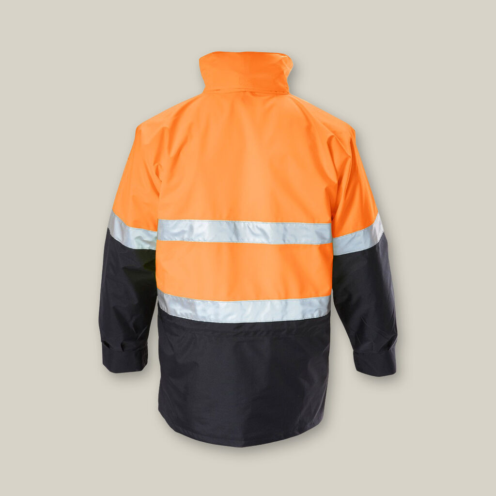 Hi-Vis 6-In-1 2 Tone Taped All Weather Jacket