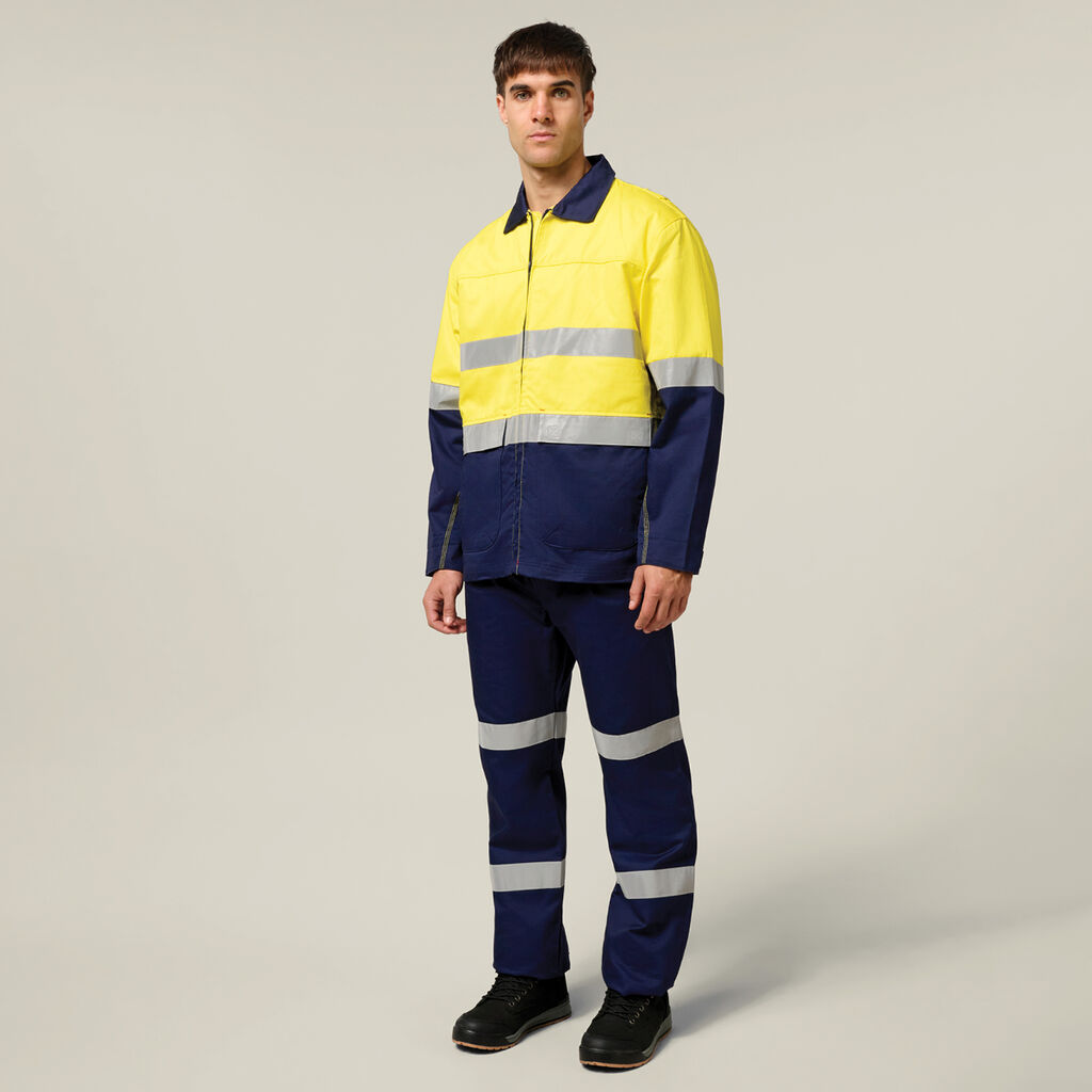Core Hi-Vis 2 Tone Cotton Drill Taped Jacket