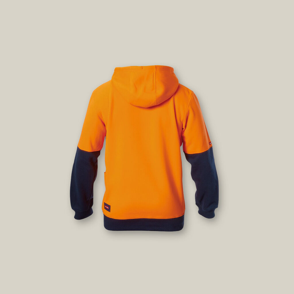 Foundations Hi-Visibility Two Tone Brushed Fleece Hoodie image number null