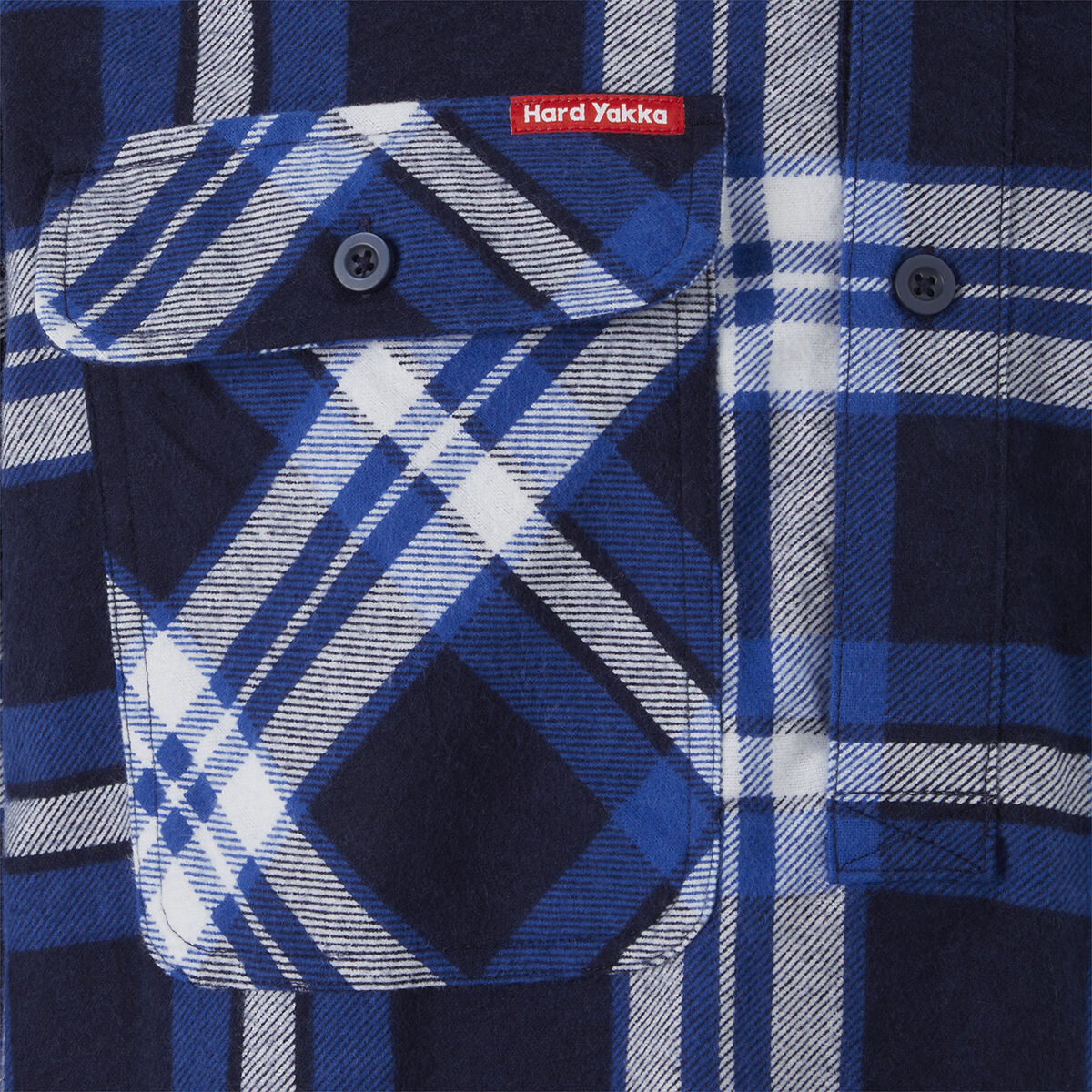 Core Long Sleeve Closed Front Check Flannel Shirt | Hard Yakka
