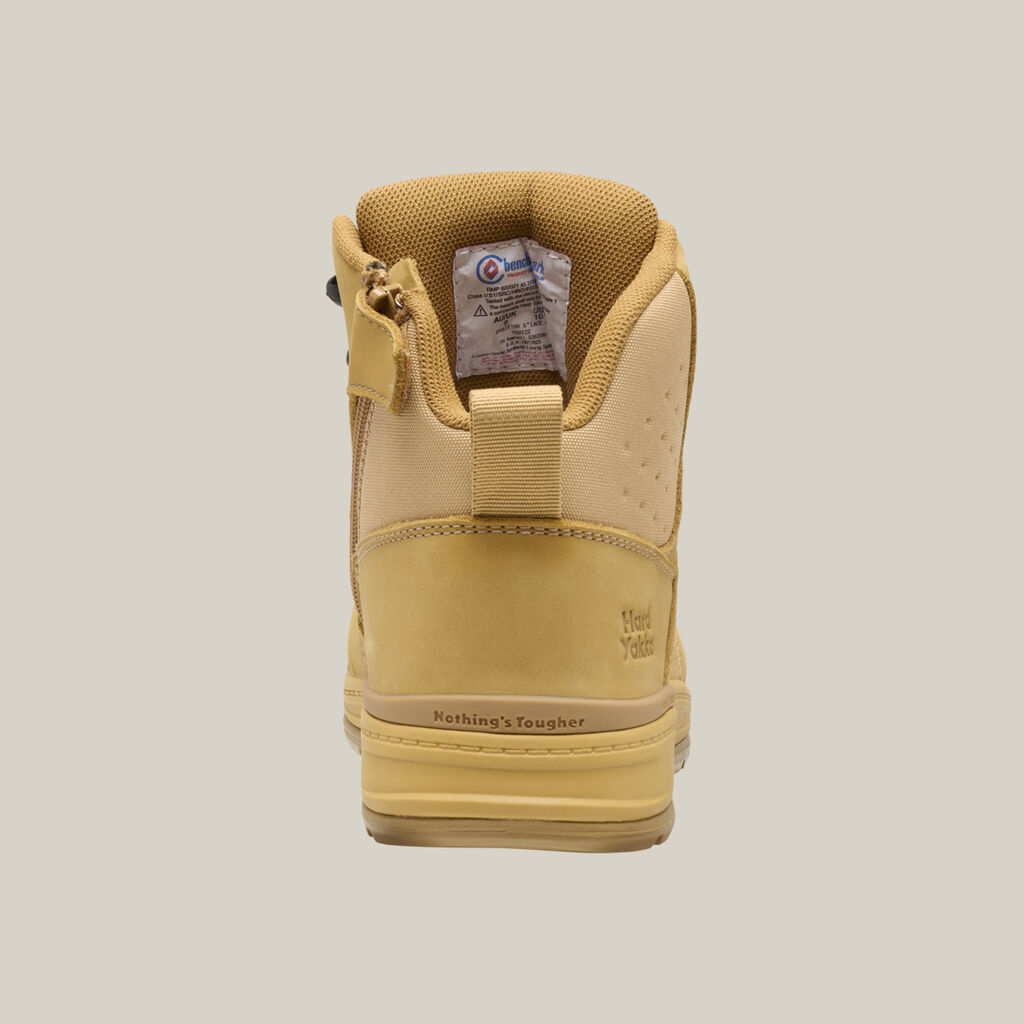Evolution Lace Up & Side Zip 5" Steel Toe Safety Boot - Wheat